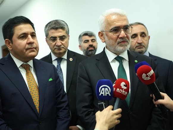 HÜDA PAR Genel Başkanı Yapıcıoğlu Yeni Yol Partisi ile Meclis’te görüştü