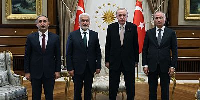 HÜDA PAR Genel Başkanı Yapıcıoğlu, Cumhurbaşkanı Erdoğan ile görüştü