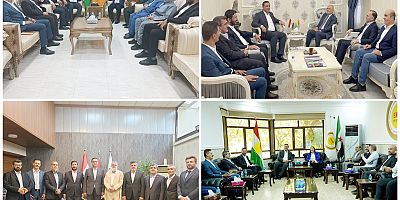HÜDA PAR heyeti, Kürdistan Bölgesi'nde siyasi partilerle görüştü